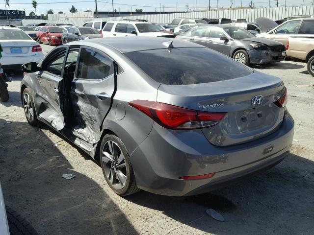 5NPDH4AE3EH512213 - 2014 HYUNDAI ELANTRA SE SILVER photo 3