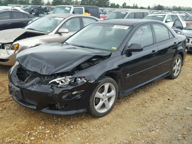 1YVHP80D355M13566 - 2005 MAZDA 6 S BLACK photo 2