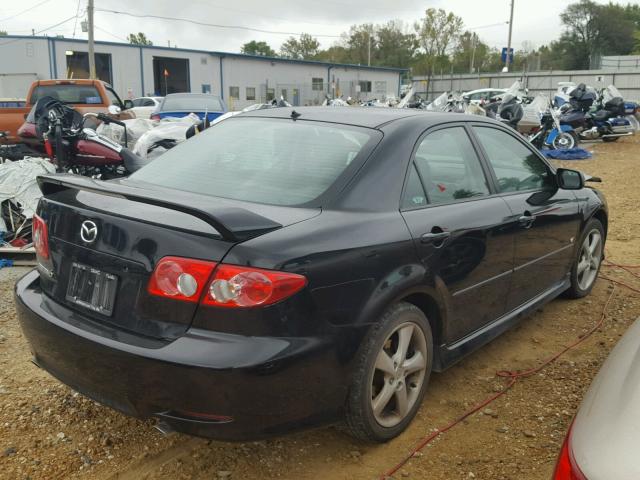 1YVHP80D355M13566 - 2005 MAZDA 6 S BLACK photo 4