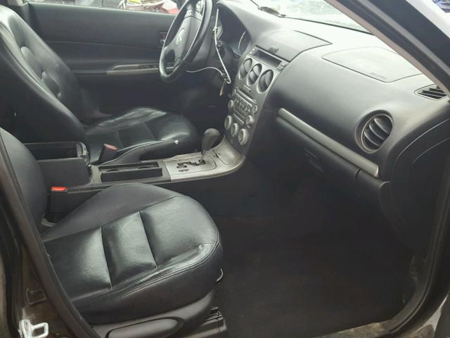 1YVHP80D355M13566 - 2005 MAZDA 6 S BLACK photo 5