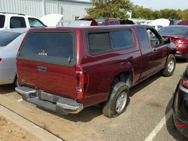 1GCCS19EX78247081 - 2007 CHEVROLET COLORADO RED photo 4