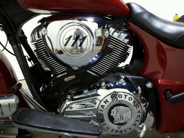 56KTCAAA6F3319390 - 2015 INDIAN MOTORCYCLE CO. CHIEFTAIN RED photo 11