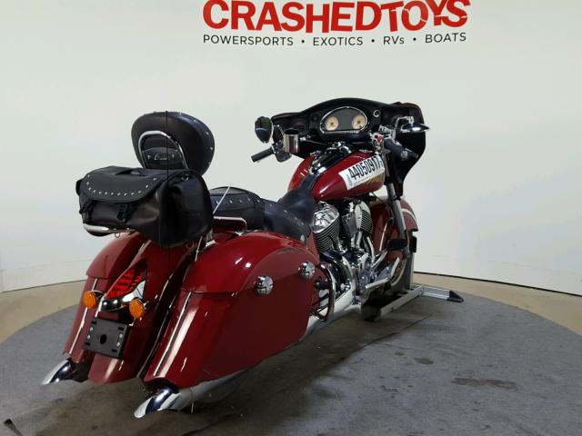 56KTCAAA6F3319390 - 2015 INDIAN MOTORCYCLE CO. CHIEFTAIN RED photo 8