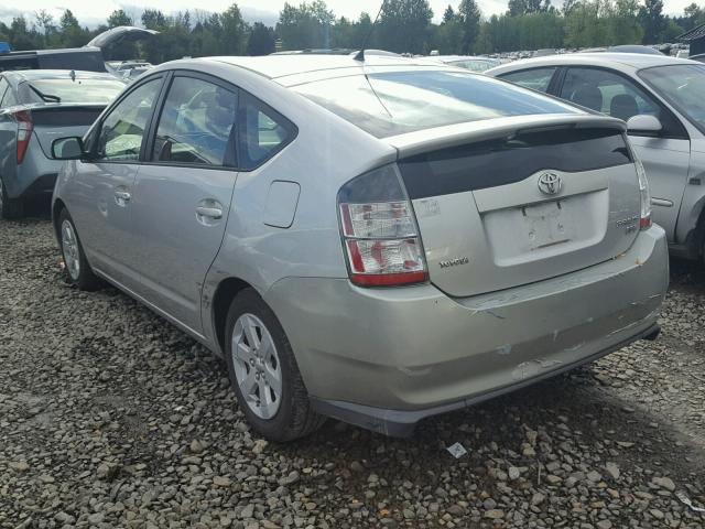 JTDKB22U840095556 - 2004 TOYOTA PRIUS SILVER photo 3