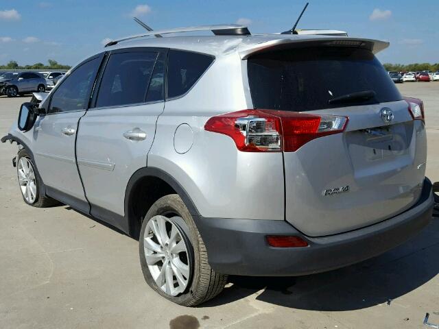 2T3YFREV2DW065959 - 2013 TOYOTA RAV4 LIMIT SILVER photo 3