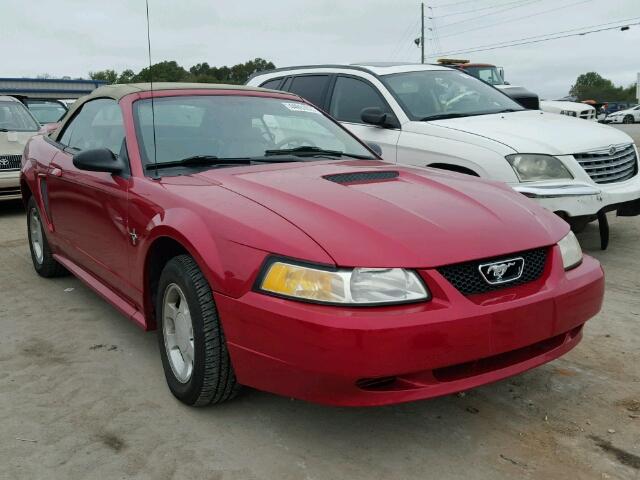 1FAFP4448YF218471 - 2000 FORD MUSTANG RED photo 1