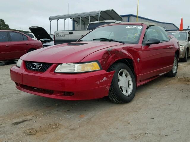 1FAFP4448YF218471 - 2000 FORD MUSTANG RED photo 2