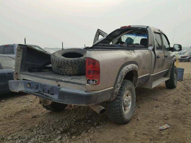 3D7KU28C13G837532 - 2003 DODGE RAM 2500 S GOLD photo 4