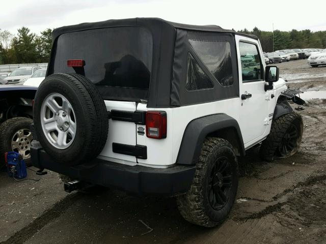 1J4AA2D10BL608015 - 2011 JEEP WRANGLER S WHITE photo 4