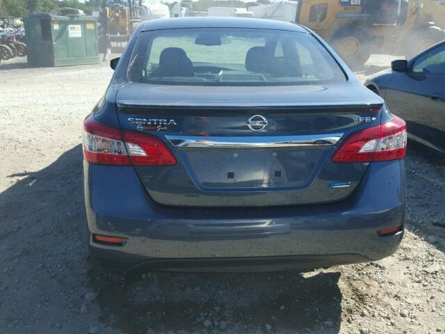 3N1AB7AP3EY285666 - 2014 NISSAN SENTRA BLUE photo 9