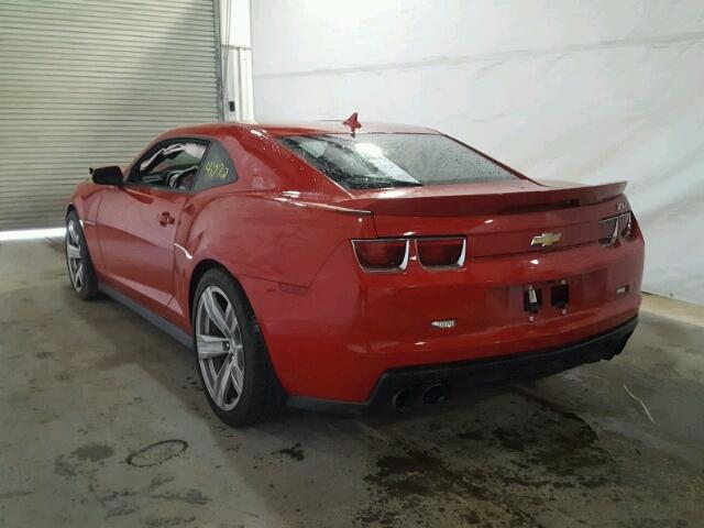 2G1FL1EP4D9803315 - 2013 CHEVROLET CAMARO ZL1 红色 照片 3