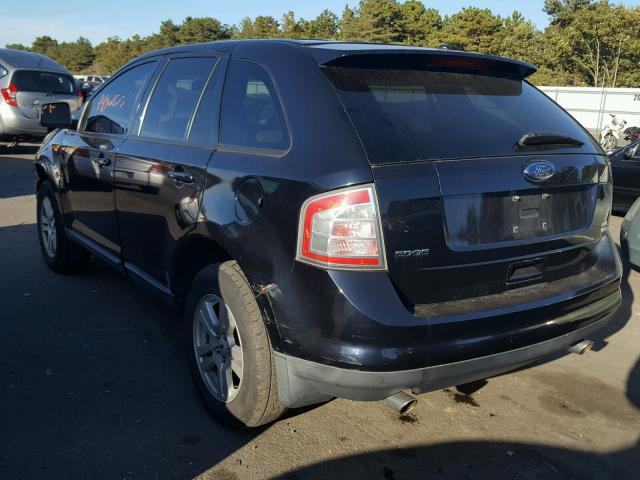 2FMDK48C28BA50650 - 2008 FORD EDGE SEL BLUE photo 3