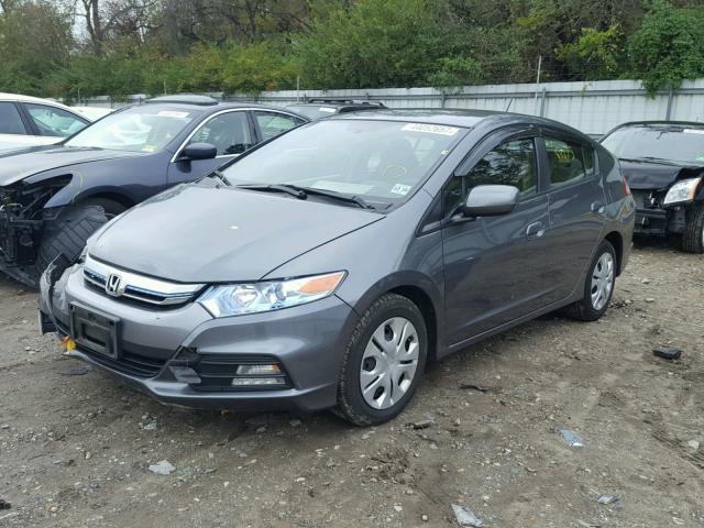 JHMZE2H34ES001407 - 2014 HONDA INSIGHT GRAY photo 2