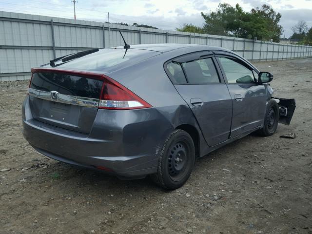 JHMZE2H34ES001407 - 2014 HONDA INSIGHT GRAY photo 4