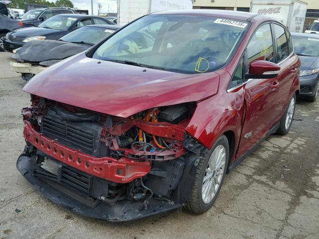 1FADP5CU8EL503926 - 2014 FORD C-MAX PREM RED photo 2