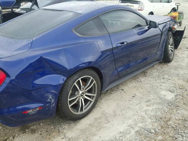 1FA6P8TH7G5264468 - 2016 FORD MUSTANG BLUE photo 9