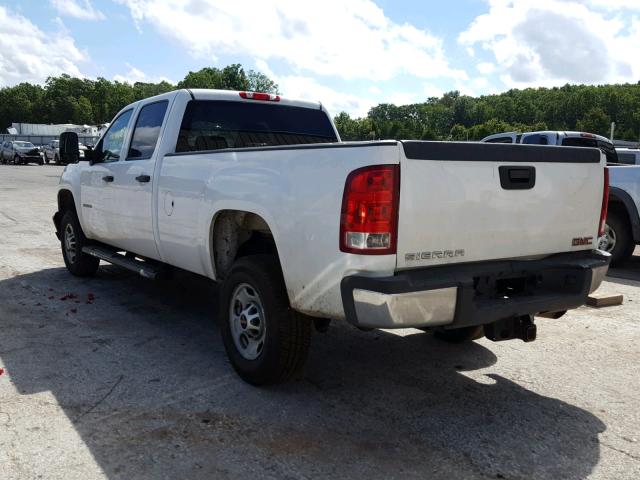 1GT11ZCG0CF238205 - 2012 GMC SIERRA C25 WHITE photo 3