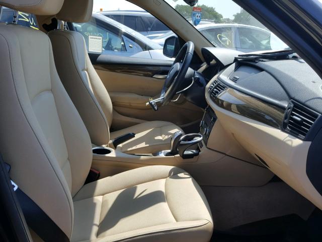 WBAVM1C58EVW52430 - 2014 BMW X1 SDRIVE2 BLACK photo 5