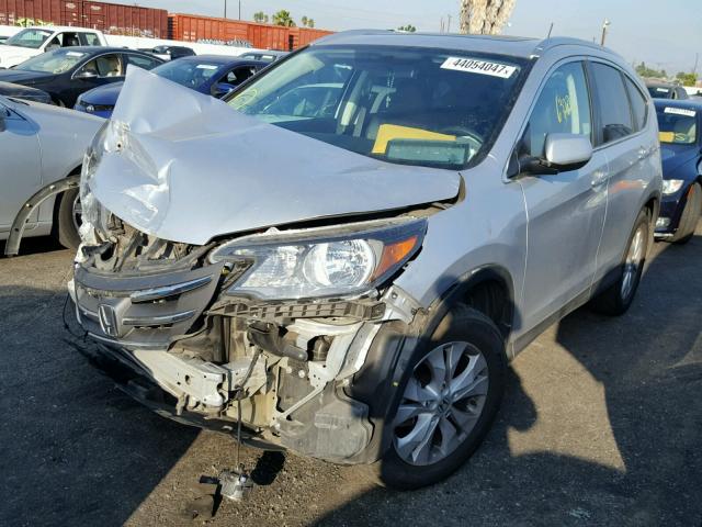 2HKRM3H7XEH560424 - 2014 HONDA CR-V EXL SILVER photo 2