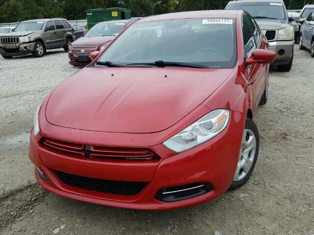 1C3CDFAA2DD241718 - 2013 DODGE DART SE RED photo 2