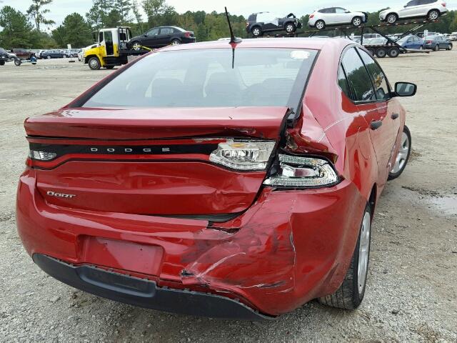 1C3CDFAA2DD241718 - 2013 DODGE DART SE RED photo 4