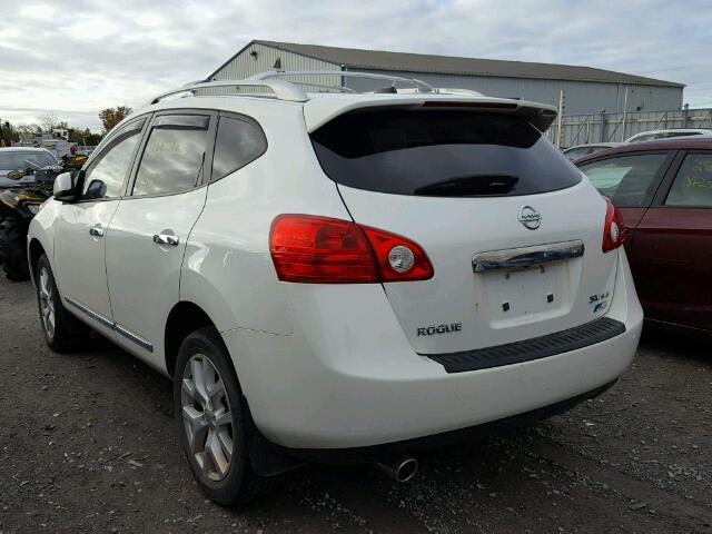 JN8AS5MV2BW267856 - 2011 NISSAN ROGUE S WHITE photo 3