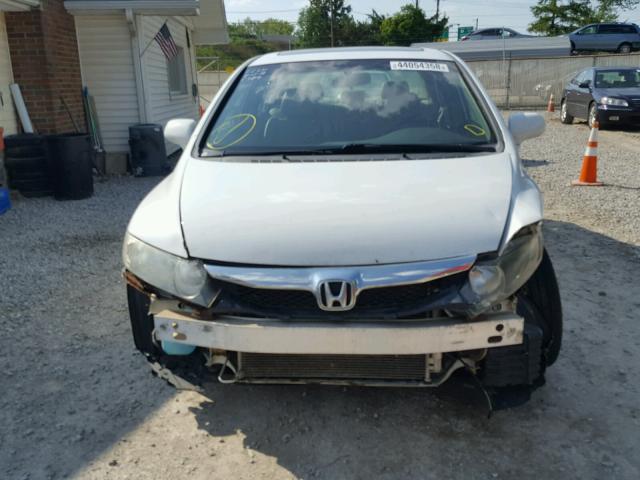 2HGFA16939H521341 - 2009 HONDA CIVIC EXL Ağ foto 9