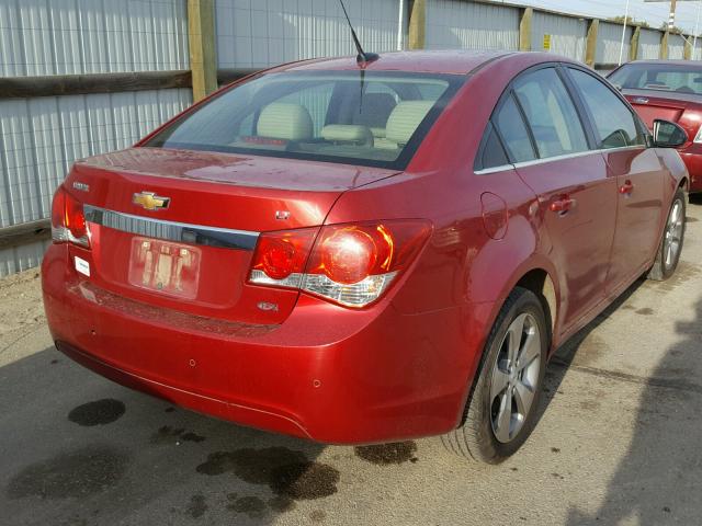 1G1PG5S90B7144296 - 2011 CHEVROLET CRUZE LT RED photo 4