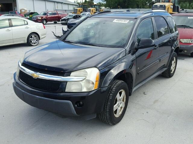 2CNDL63F866058770 - 2006 CHEVROLET EQUINOX BLACK photo 2