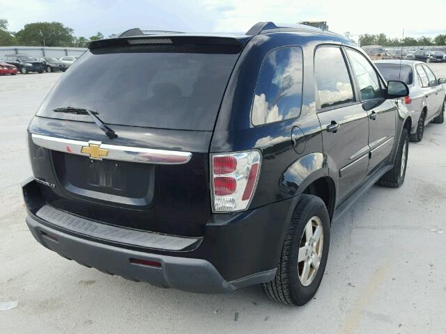 2CNDL63F866058770 - 2006 CHEVROLET EQUINOX BLACK photo 4