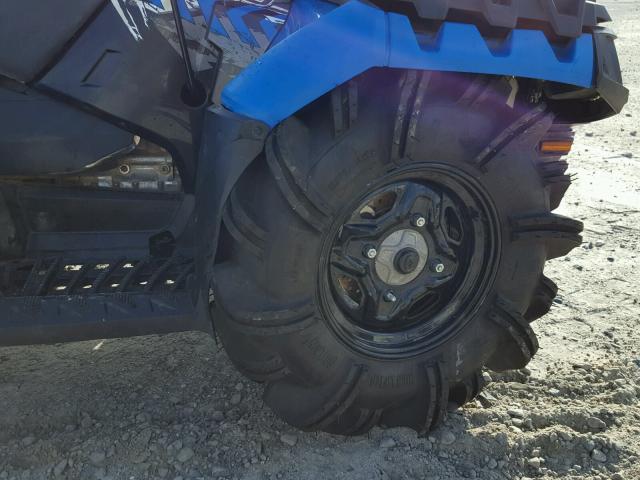 4XASXN856HB134455 - 2017 POLARIS SPORTSMAN BLUE photo 9