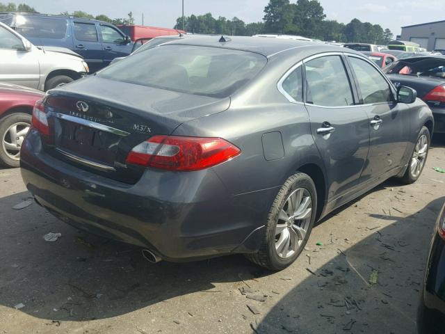 JN1BY1ARXCM394031 - 2012 INFINITI M37 X GRAY photo 4