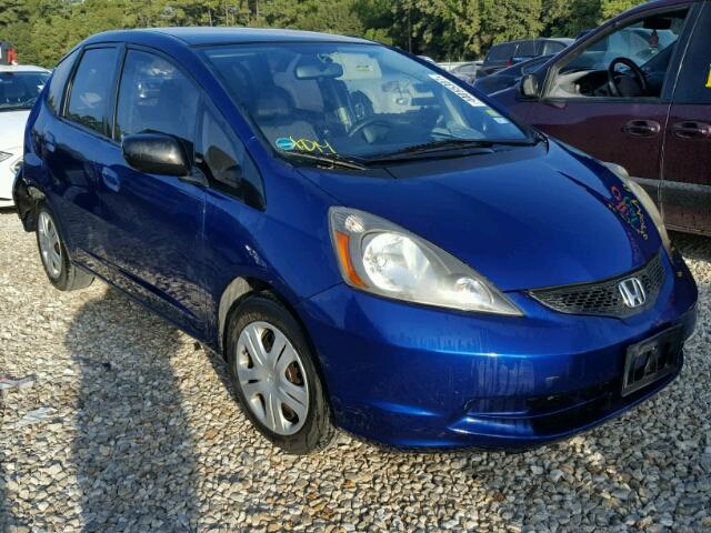 JHMGE8H24AS027050 - 2010 HONDA FIT BLUE photo 1