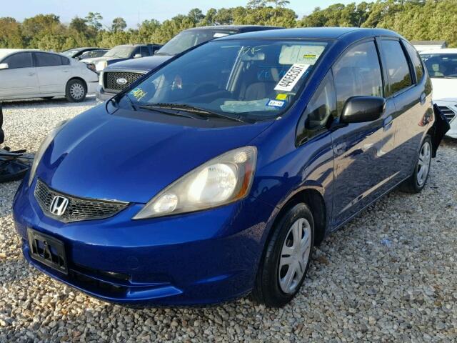 JHMGE8H24AS027050 - 2010 HONDA FIT BLUE photo 2