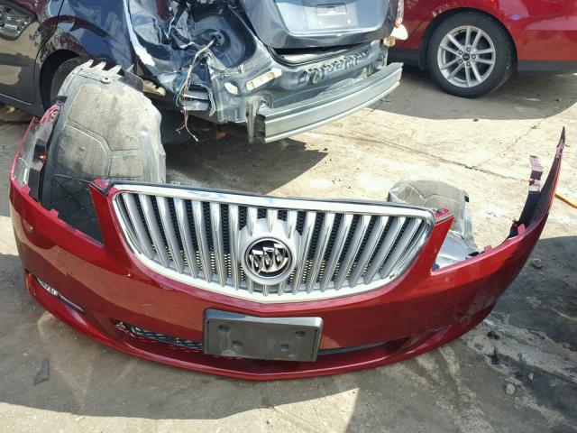 1G4GE5ED8BF269397 - 2011 BUICK LACROSSE C RED photo 9