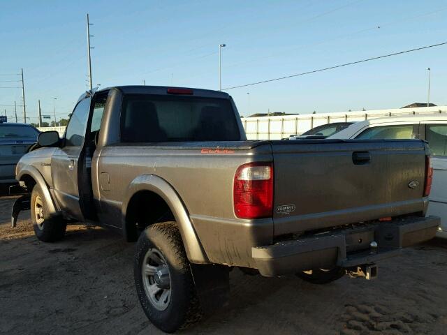 1FTYR10U24PA74258 - 2004 FORD RANGER GRAY photo 3