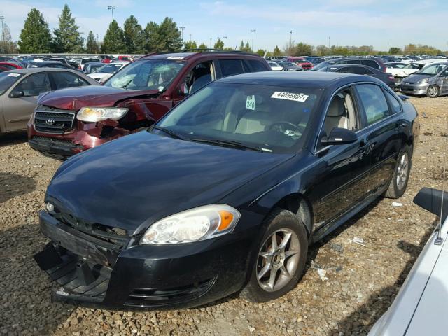 2G1WB5E31C1117415 - 2012 CHEVROLET IMPALA LT BLACK photo 2