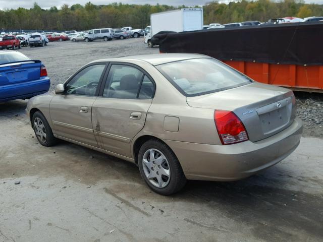 KMHDN46D76U358956 - 2006 HYUNDAI ELANTRA GL GOLD photo 3