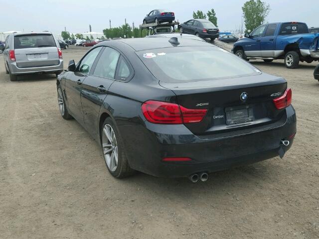 WBA4J3C52JBG90900 - 2018 BMW 430XI GRAN BLACK photo 3