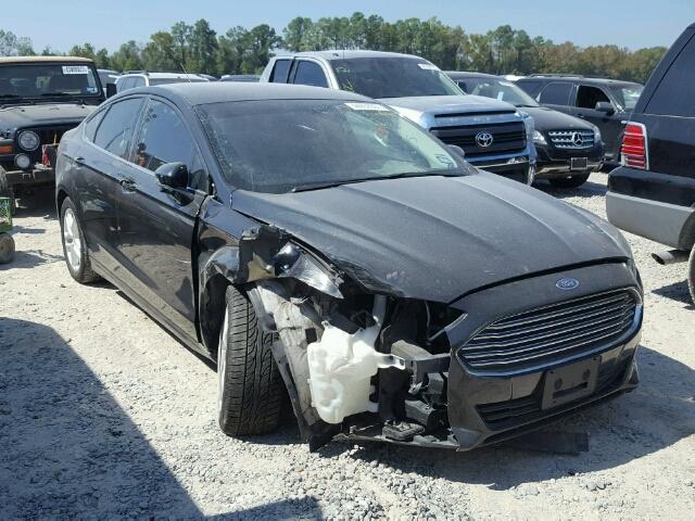 3FA6P0H72FR181771 - 2015 FORD FUSION SE BLACK photo 1