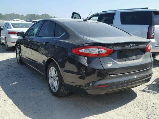 3FA6P0H72FR181771 - 2015 FORD FUSION SE BLACK photo 3