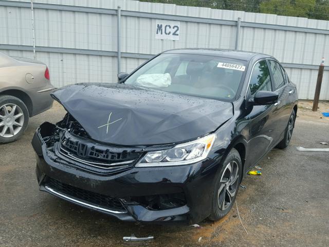 1HGCR2F39HA238016 - 2017 HONDA ACCORD LX BLACK photo 2