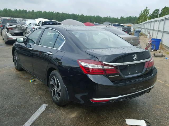 1HGCR2F39HA238016 - 2017 HONDA ACCORD LX BLACK photo 3