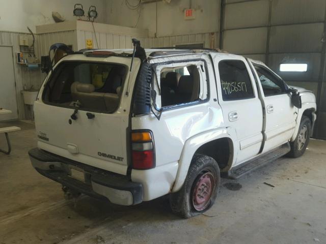 1GNEK13Z24J101578 - 2004 CHEVROLET TAHOE K150 WHITE photo 4