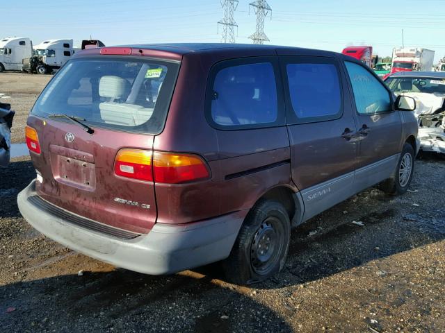 4T3ZF19C9XU093275 - 1999 TOYOTA SIENNA PURPLE photo 4