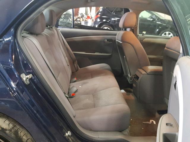 1G1ZH57B494162328 - 2009 CHEVROLET MALIBU 1LT BLUE photo 6