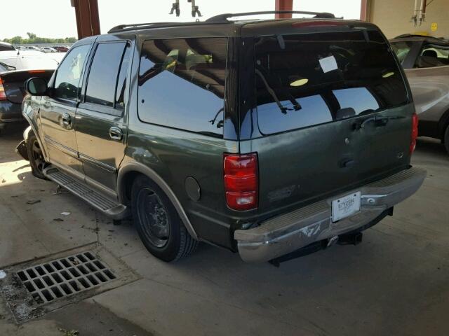 1FMRU17L4YLC41485 - 2000 FORD EXPEDITION GREEN photo 3