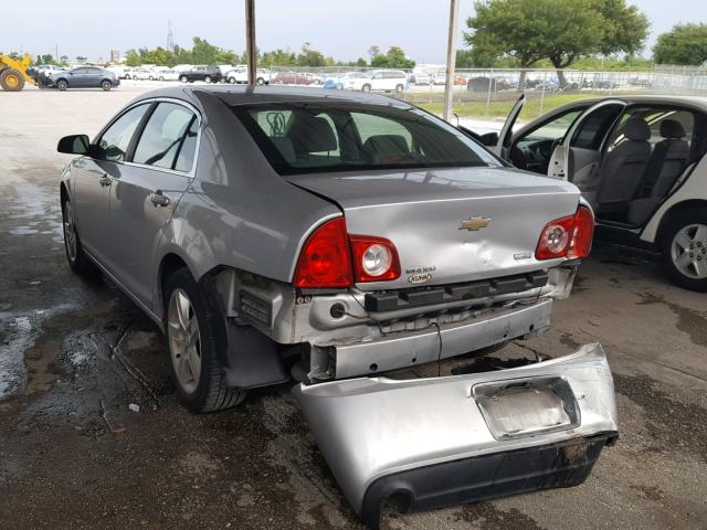1G1ZA5E00AF105980 - 2010 CHEVROLET MALIBU LS ვერცხლისფერი ფოტო 3
