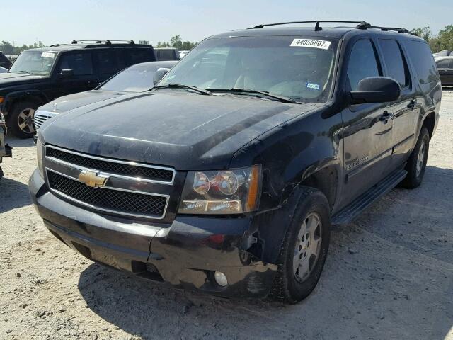 3GNFC16047G134831 - 2007 CHEVROLET SUBURBAN C BLACK photo 2