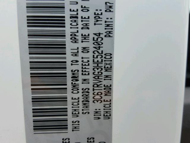 3C6TRVAG3HE524054 - 2017 RAM PROMASTER 白色 照片 10